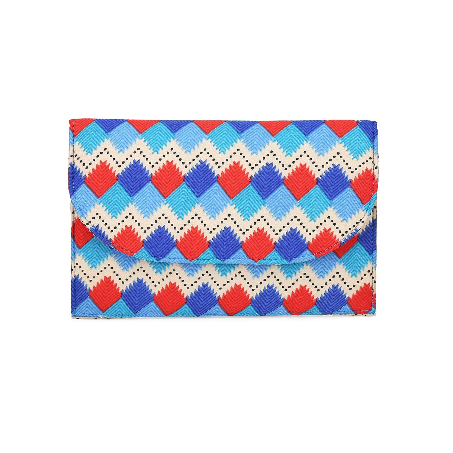 Phulkari Blue Wallet in Tarini Nirula Store